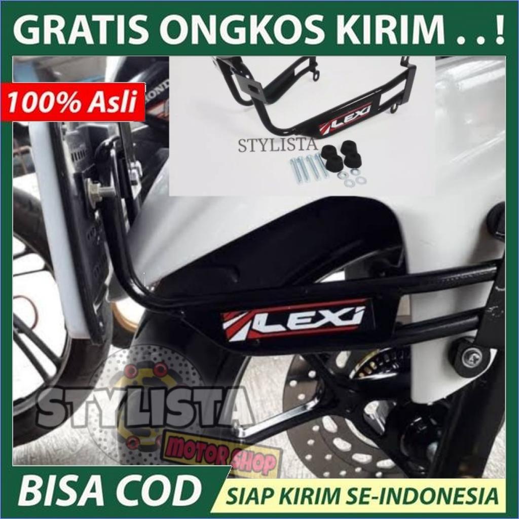 FREE ONGKIR DUDUKAN PLAT DEPAN LEXI BAHAN TEBAL BERKUALITAS AKSESORIS MOTOR A08 FREE ONGKIR