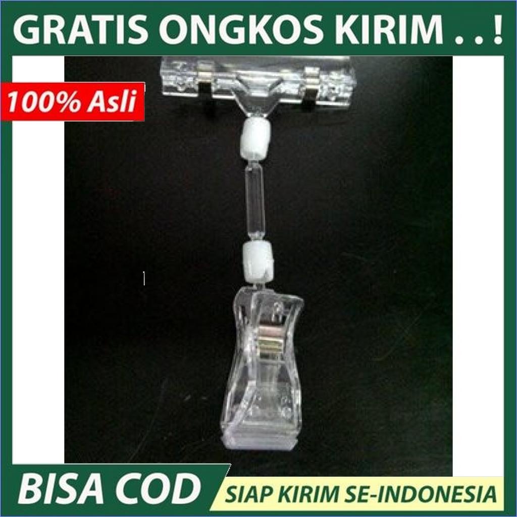 

TERMURAH Price Tag Label Harga Jepit Bening 16 cm DIJAMIN
