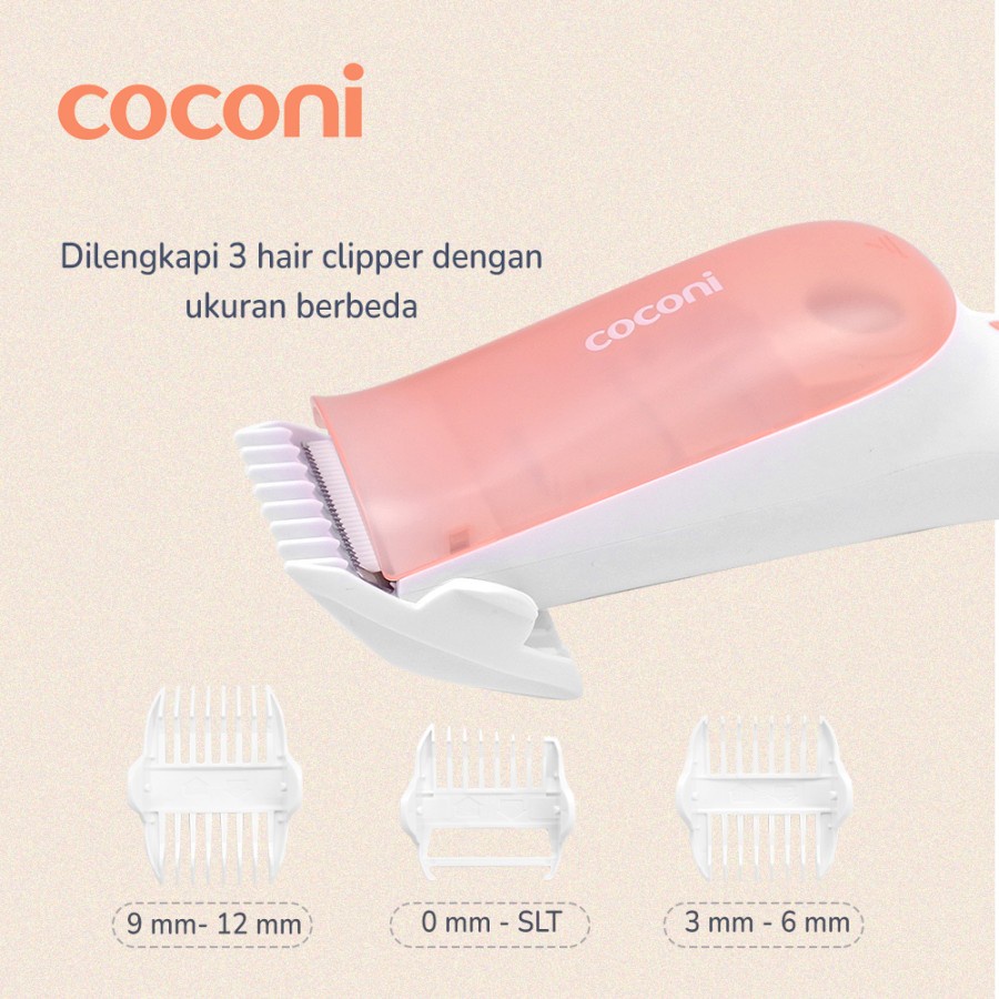 Coconi No Mess Vacuum Baby Hair Clipper Pemangkas Rambut Trimmer Vakum