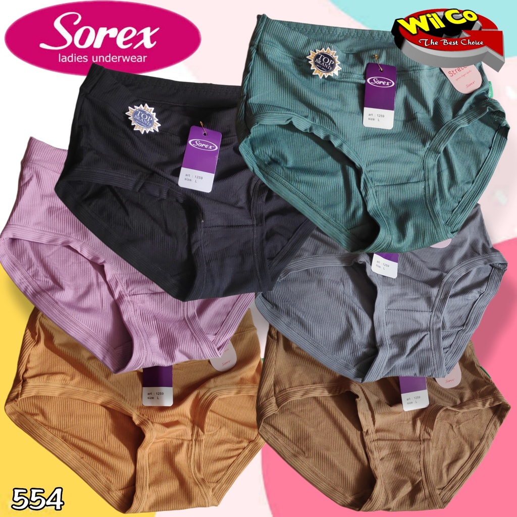 K554 - (Harga Per 1 Potong) CELANA DALAM PAKAIAN WANITA PAKAIAN DALAM SOREX SUPER STRETCH SIZE M - QL