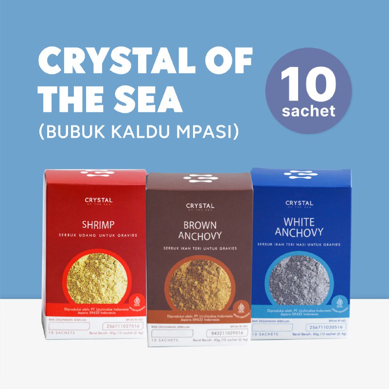 Crystal of the Sea Powder / Bubuk Kaldu Mpasi BOX 10 Sachets
