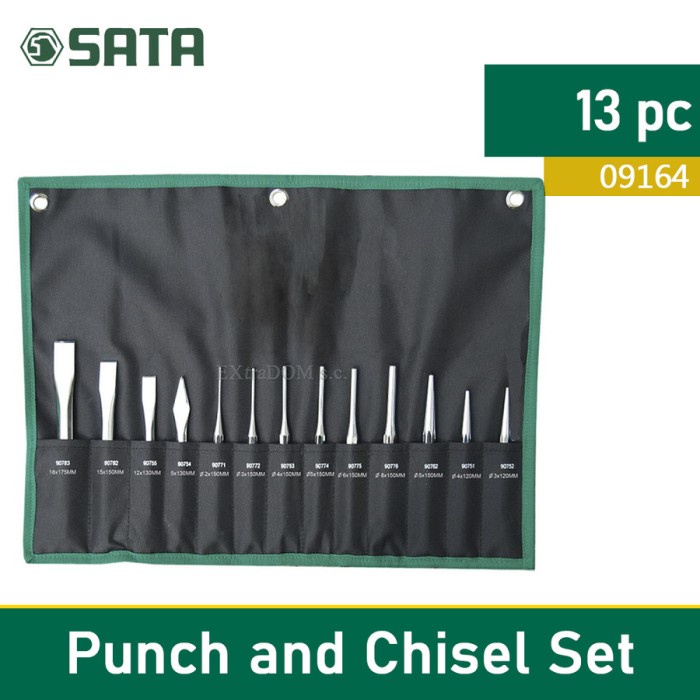 

Ukirku Pahat Set 09164 13Pc Punch And Chisel Set Sata