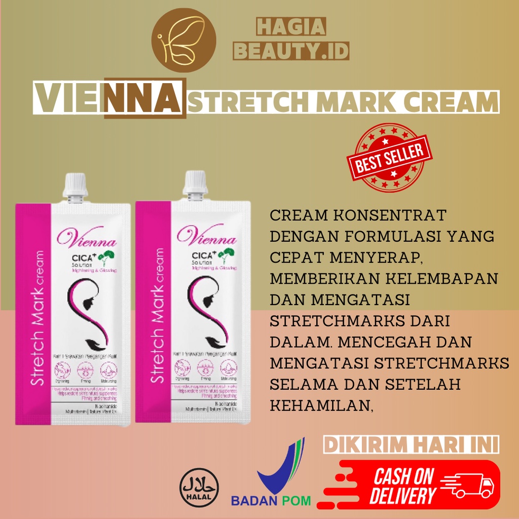 BISA COD - VIENNA STRETCH MARK CREAM - 30ML SACHET