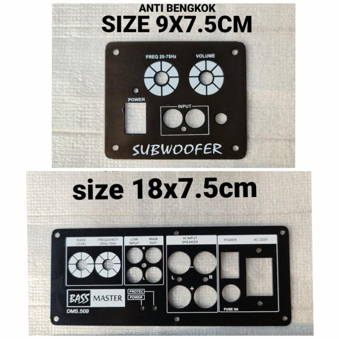 papan panel speaker aktif aktive active knop potensio power besi bagus