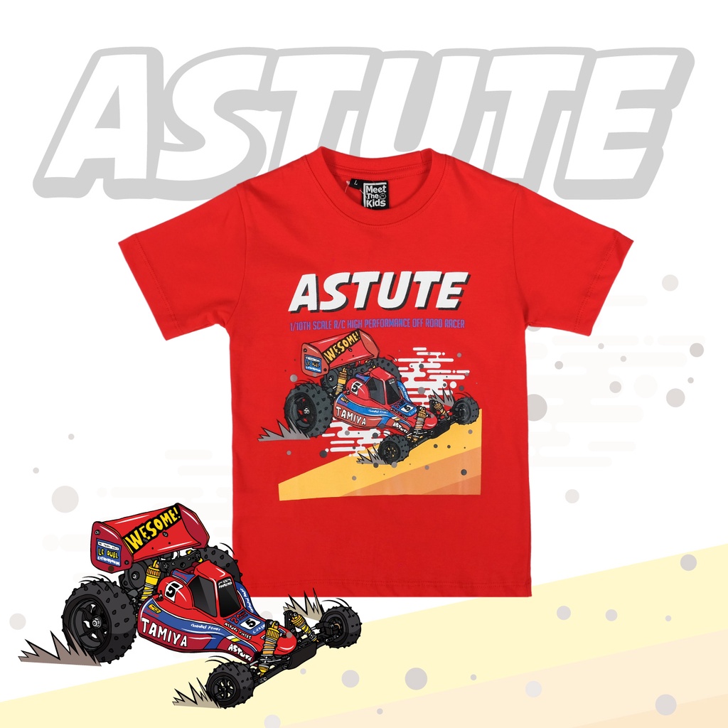MEET THE KIDS KAOS ANAK MOBIL TAMIYA ASTUTE | Kaos Anak Laki-laki | Kaos Anak Motif Mobil Tamiya