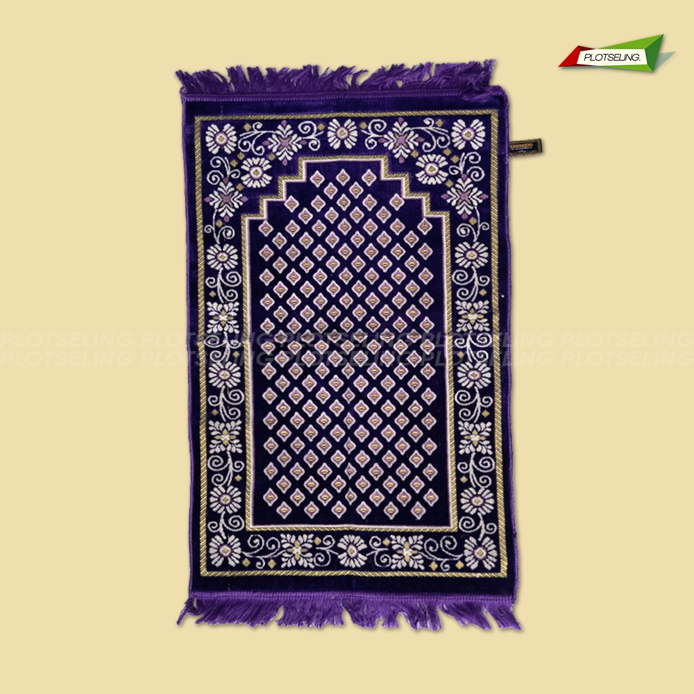 Sajadah Turkey Tebal MARHABBA Midi Ukuran 53 x 105 cm Sajadah Turki Motif Dewasa Sejadah Travel Sholat