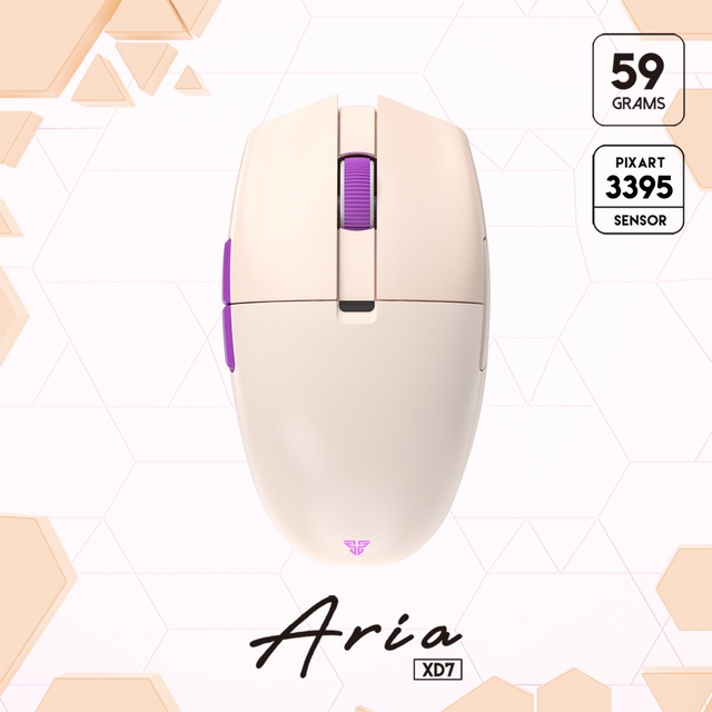 Fantech Aria XD7 Beige Ultra-Lightweigth Wireless Gaming Mouse