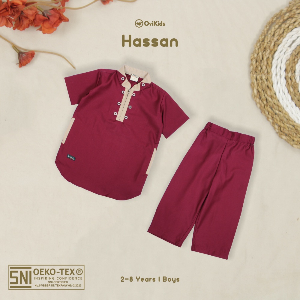 PROMO 7.7 PROMO BAJU LEBARAN MAKAREEM HASSAN | Setelan Koko Anak laki-laki (2 Tahun- 8/9 Tahun) SETELAN BAJU LEBARAN ANAK OVIKIDS