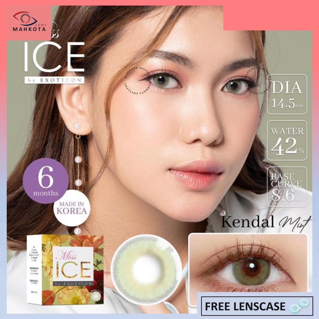 SOFTLENS MISS ICE BY EXOTICON NORMAL &amp; MINUS (-0.50 SD -2.50) DIA 14.5MM Softlen Soflens