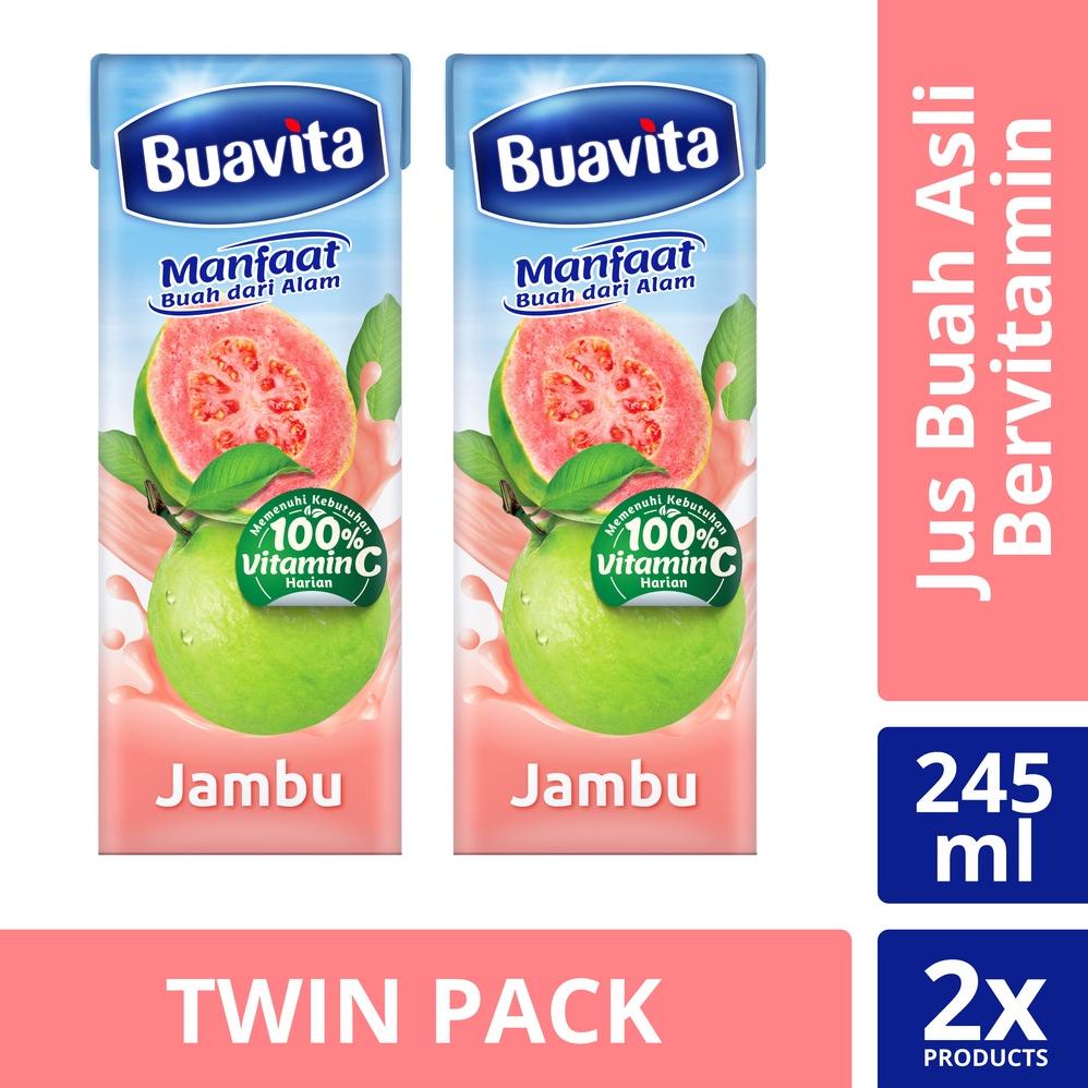 

Terbaru Buavita Guava 245 ml Jus Jambu, Guava Juice - Twin Pack