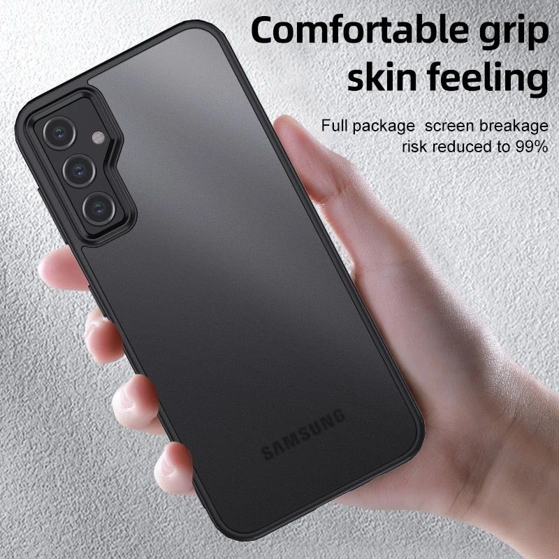 SAMSUNG A34 5G / A54 5G COVER SOFT CASE FROSTED TRITONE ORIGINAL TPU SOFTCASE- BLACK