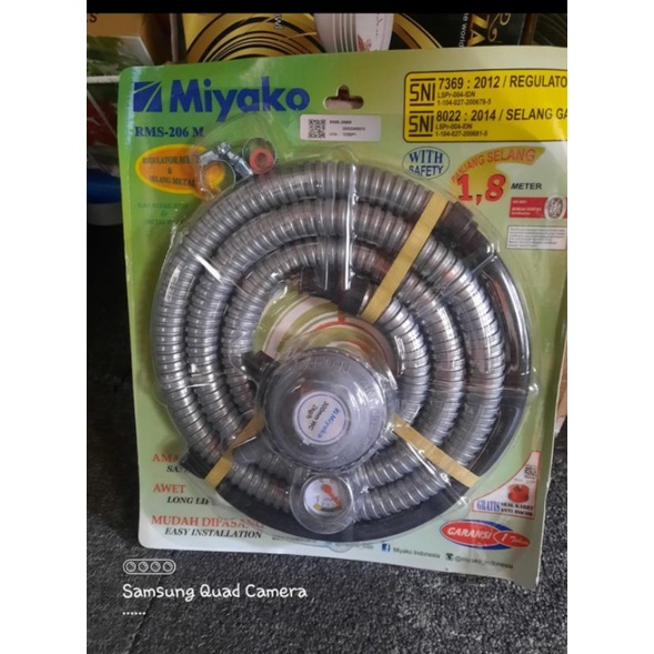 Regulator dan selang gas miyako