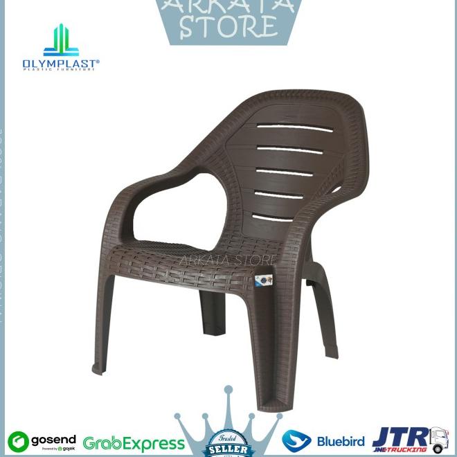 Kursi Santai Plastik / Kursi Teras / Kursi Taman Pendek