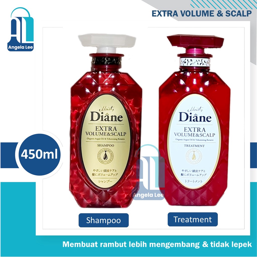 Shampoo Organik Moist Diane Treatment Japan Rambut Rusak Kusut Rontok - Volume&amp;Scalp, Shampoo