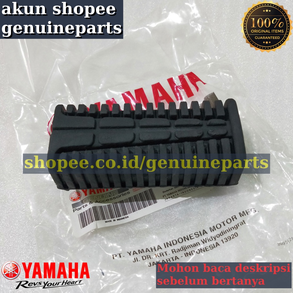 KARET FOOT STEP BARSTEP DEPAN VEGA ZR VEGA RR ORIGINAL ASLI YAMAHA