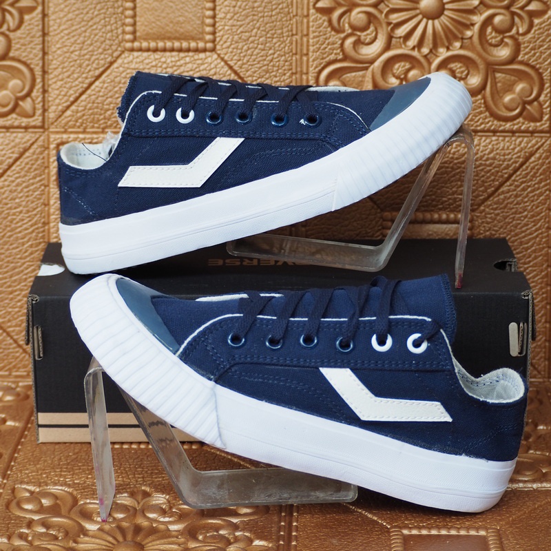 SEPATU SNEAKERS PRIA TINGGI CASUAL BAHAN KANVAS TEBAL 12OS LIKEORI HIGH BIRUNAVY