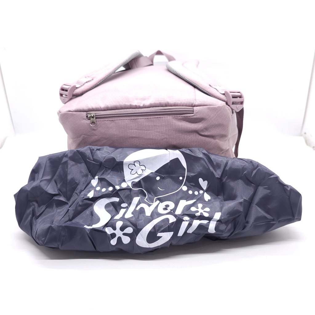 RANSEL LAPTOP SILVER GIRL 4 RUANGAN / TAS SEKOLAH CEWEK SD SMP SMA KULIAH 18INCH SLOT BANYAK DAN GRATIS JAS HUJAN / TAS PUNGGUNG WANITA WARNA WARNI BARU / TAS DUKUNG ANAK POLOS ALTO ASLI / BAGPACK COLORFULL KUAT AWET / STYLISH BACKPACK