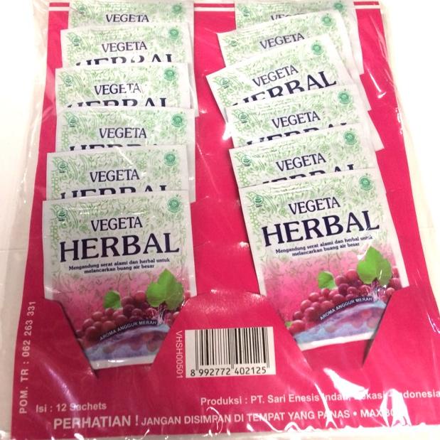 

5.5 COD Vegeta herbal isi 12 sachet rasa anggur