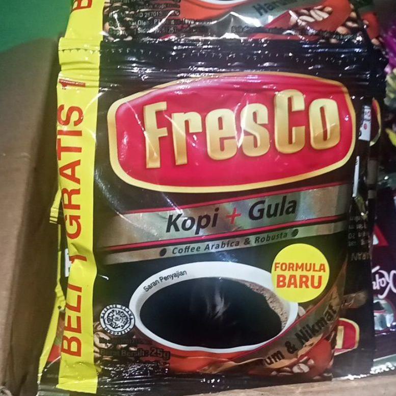 

✔️ Fresco kopi hitam plus Gula 2 in 1 isi 20 pcs