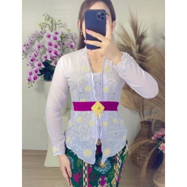 kebaya bordir kipas