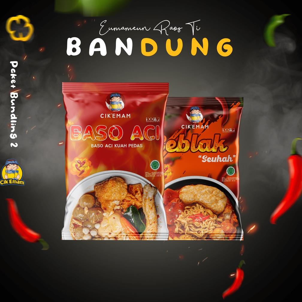 

【Penjualan Terbaik】✅COD Cik’Emam – Paket Bundling 2 ( Seblak & Baso Aci ) Khas Bandung - Pedas Gurih Cikemam