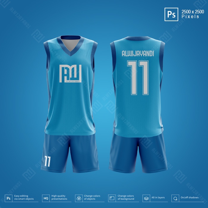 MOCKUP BASKET JERSEY FULLKIT 1 - RESOLUSI 2500x2500 Pixels