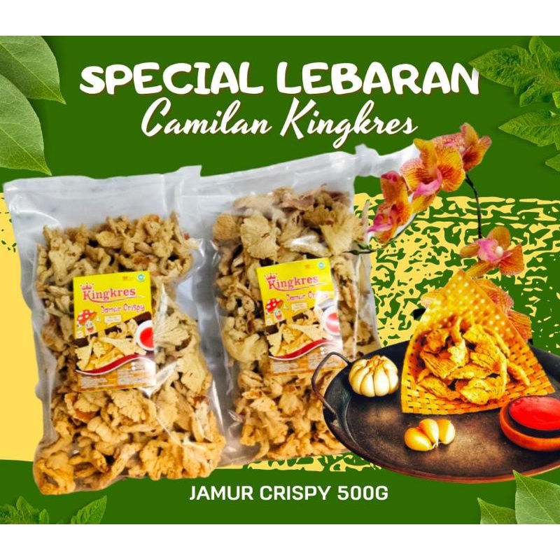 

KINGKRES KRIPIK JAMUR KRISPY 500GR