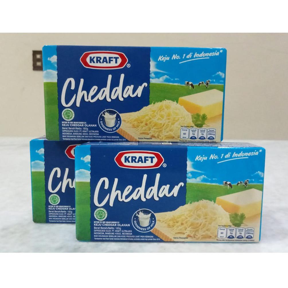

✨MEGA ⚡ALE✨ Cheese Keju Cheddar Kraft 165 GR Processed Cheddar Cheese