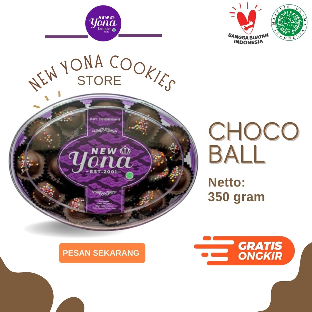 

Kue Kering Lebaran New Yona Cookies (CHOCO BALL)