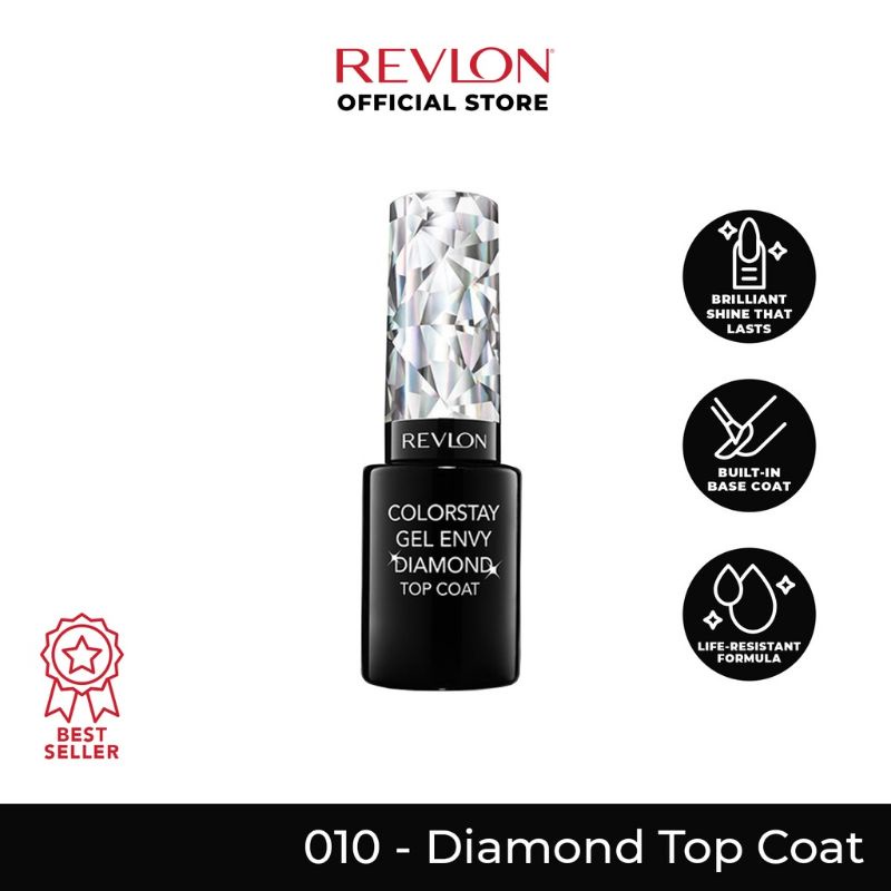Revlon Colorstay Gel Envy Diamond Top Coat Kutek Kuteks Kutex