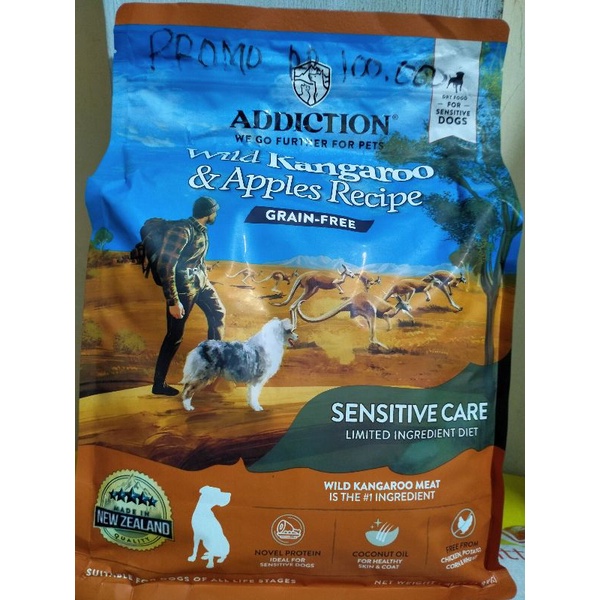 Makanan Anjing Wild Kangaroo &amp; Apples Recipe Grain-Free 1.8 Kg
