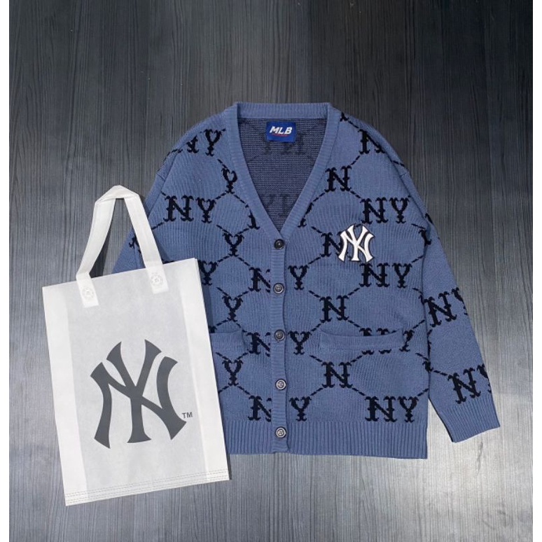 CREWNECK KARDIGAN YANKESS MLB BLUE FULL TAG LABEL