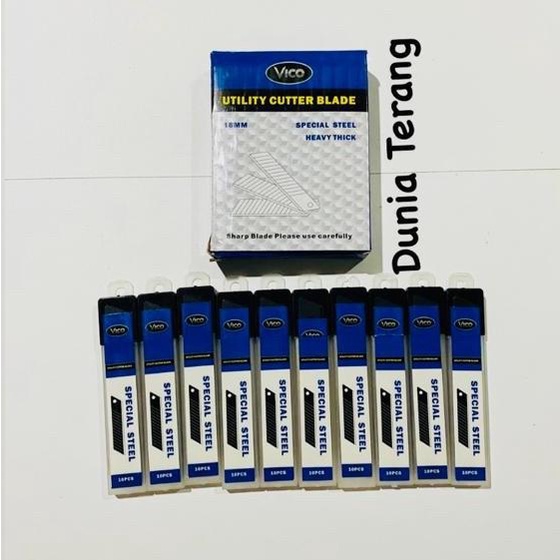 

Refill Isi Pisau Cutter VICO Besar 100bj - Serep Serap Cuter Isi Cutte BRG BARU