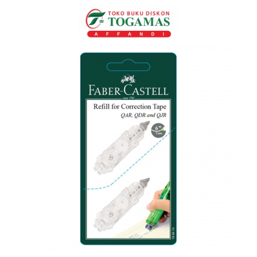 

REFILL CORRECTION TAPE SET 2 FOR QAR, QDR, DAN QJR FABER CASTEL