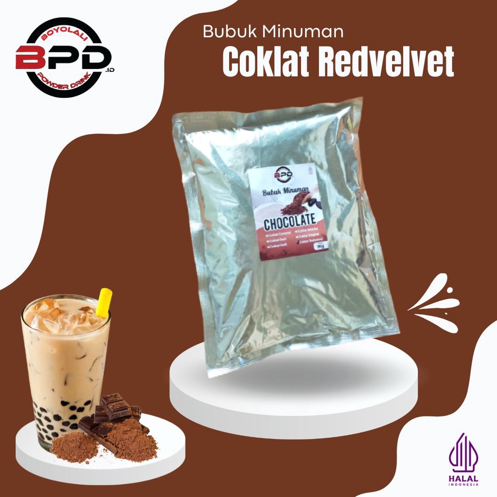 

BUBUK MINUMAN RASA COKLAT 1KG / SERBUK MINUMAN RASA COKLAT REDVELVET / BUBUK MINUMAN ANEKA RASA / BUBUK MINUMAN KEKINIAN