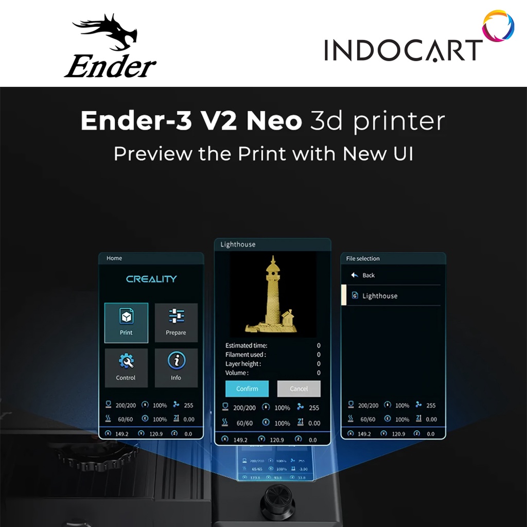 3D Printer Unit Creality Ender 3 V2 NEO Versi Terbaru Garansi Resmi