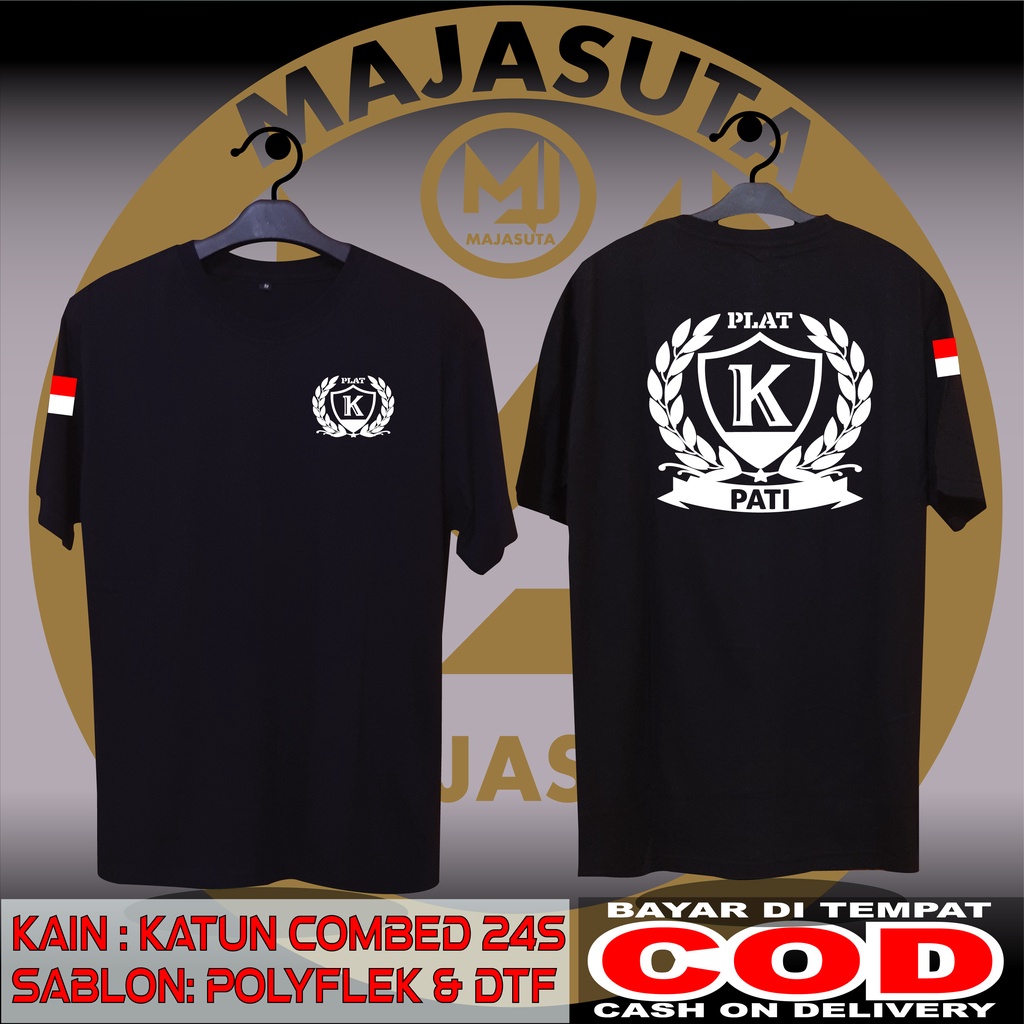 KAOS PLAT K PATI NEW DESAIN BAHAN KATUN COMBED 24S