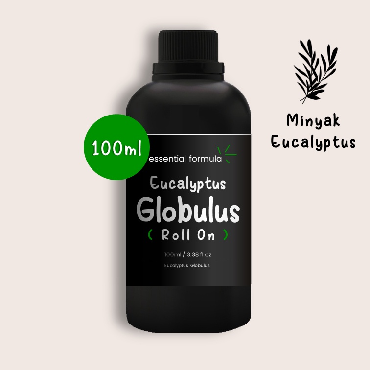 100ml Organic Eucalyptus Globulus Essential Oil Rollon Minyak Eukaliptus Murni 100%