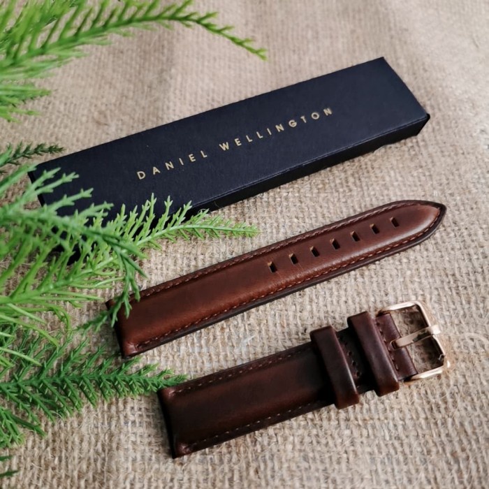 TALI JAM TANGAN KULIT TEBAL  DANIEL WELLINGTON//LEATHER STRAP TALI DANIEL WELLINGTON/STRAP KULIT ORIGINAL DANIELWELLINGTON/