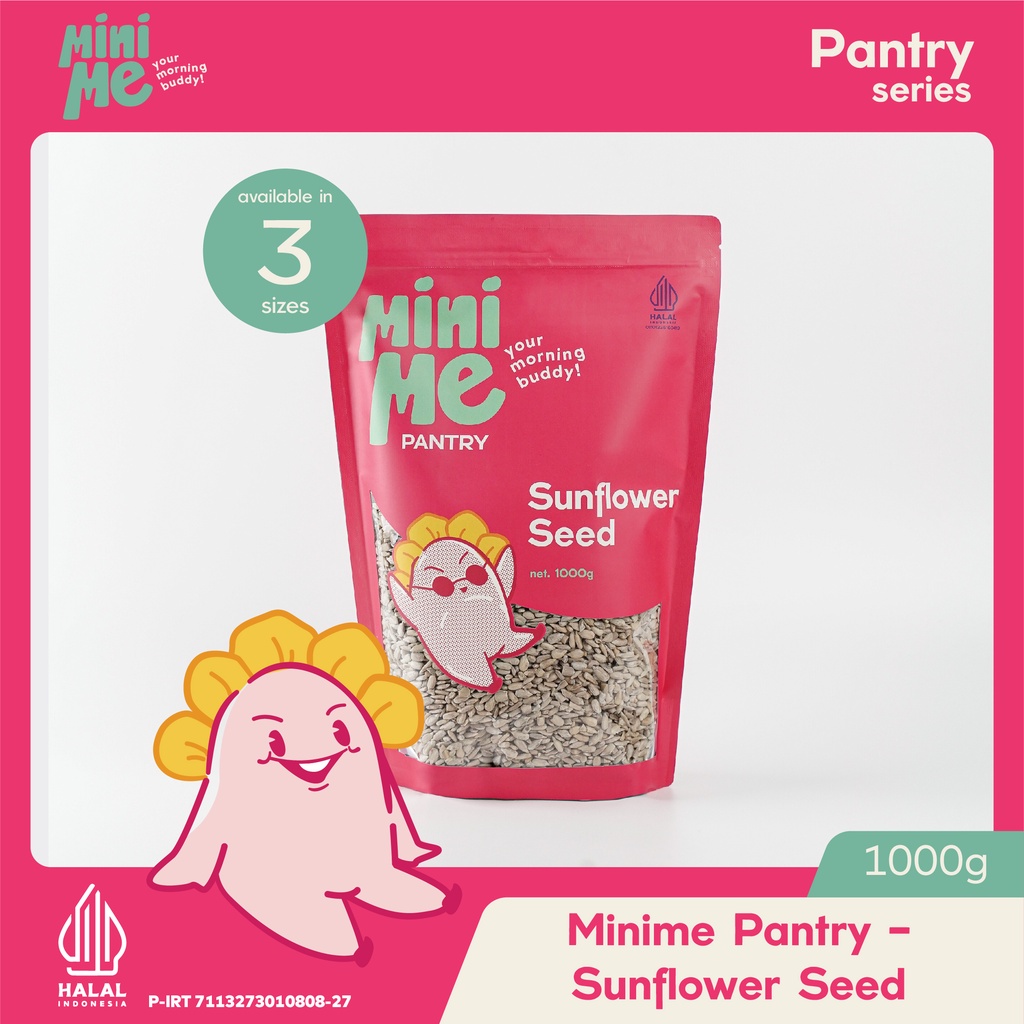 

MINIME Pantry - Sunflower Seed 1kg - Biji Bunga Matahari (Raw/Mentah)