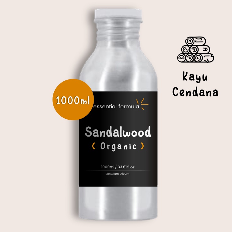 1L Organic Sandalwood Essential Oil Kayu Cendana Murni 100%