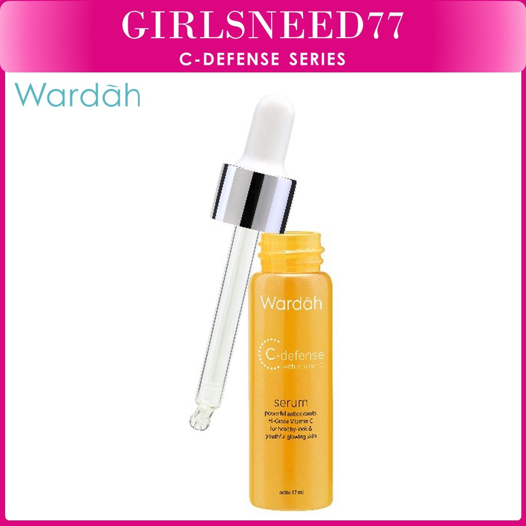 Wardah C-Defense Serum 17 ml - HiGrade Vitamin C yang Mencerahkan dan Antioksidan