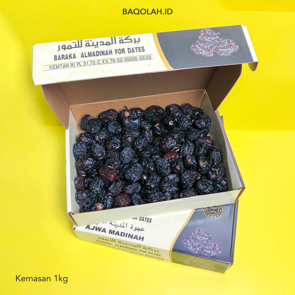 

Kurma Ajwa Baraka 1kg Original kurma Nabi Kurma Najwa asli premium korma ajwa