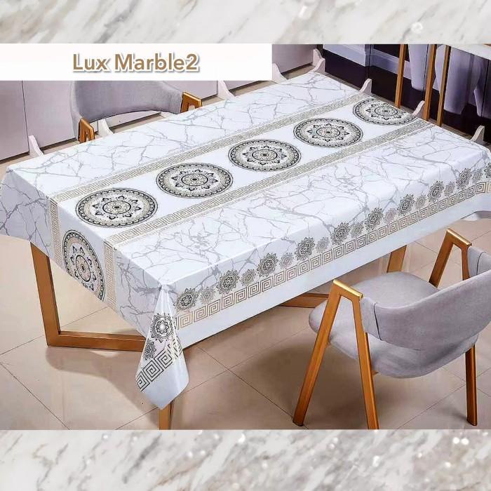 Taplak Meja Tamu Marble Marmer Waterproof Panjang 1 2 3 4 Meter