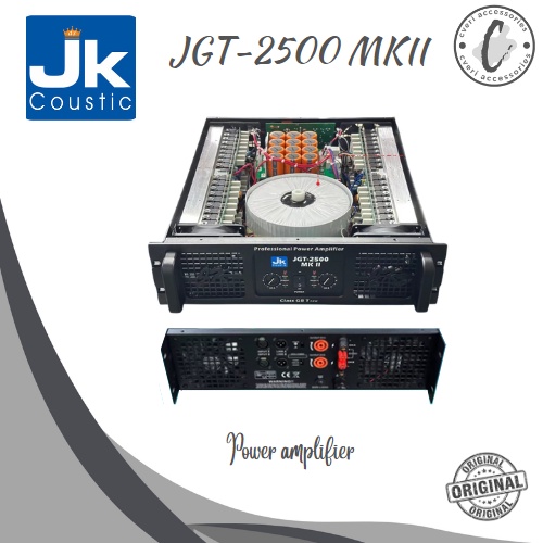 JK Coustic JGT-2500 MKII  2-Channel Power Amplifier Original JGT2500