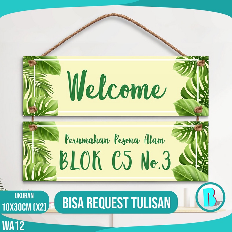 Hiasan pintu kamar tulisan assalamualaikum