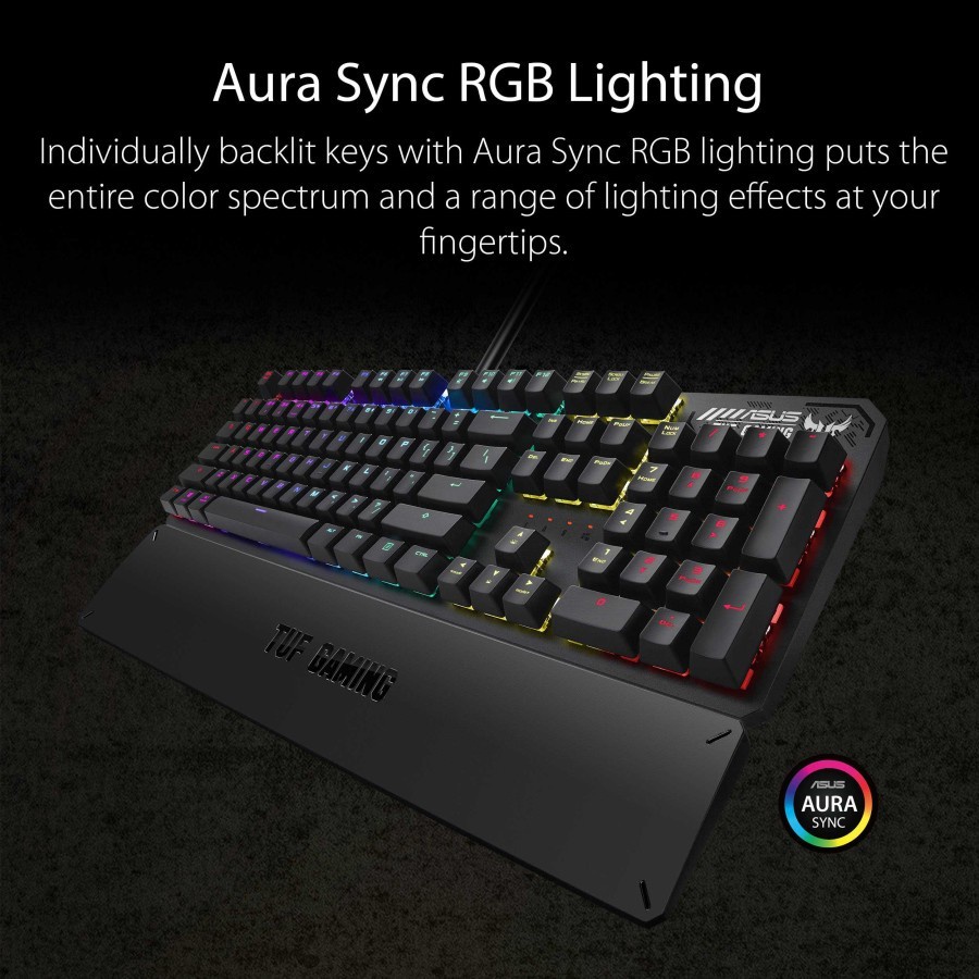 KEYBOARD ASUS TUF GAMING K3 (BLUE Switch) | RGB Mechanical Gaming