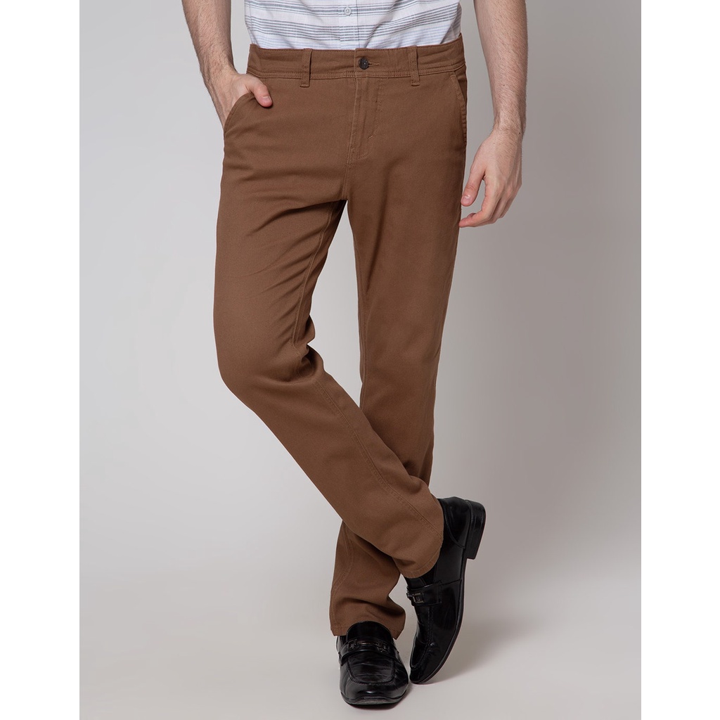 Lois Slim Stretch Fit Celana Chino Casual Pria 117815858