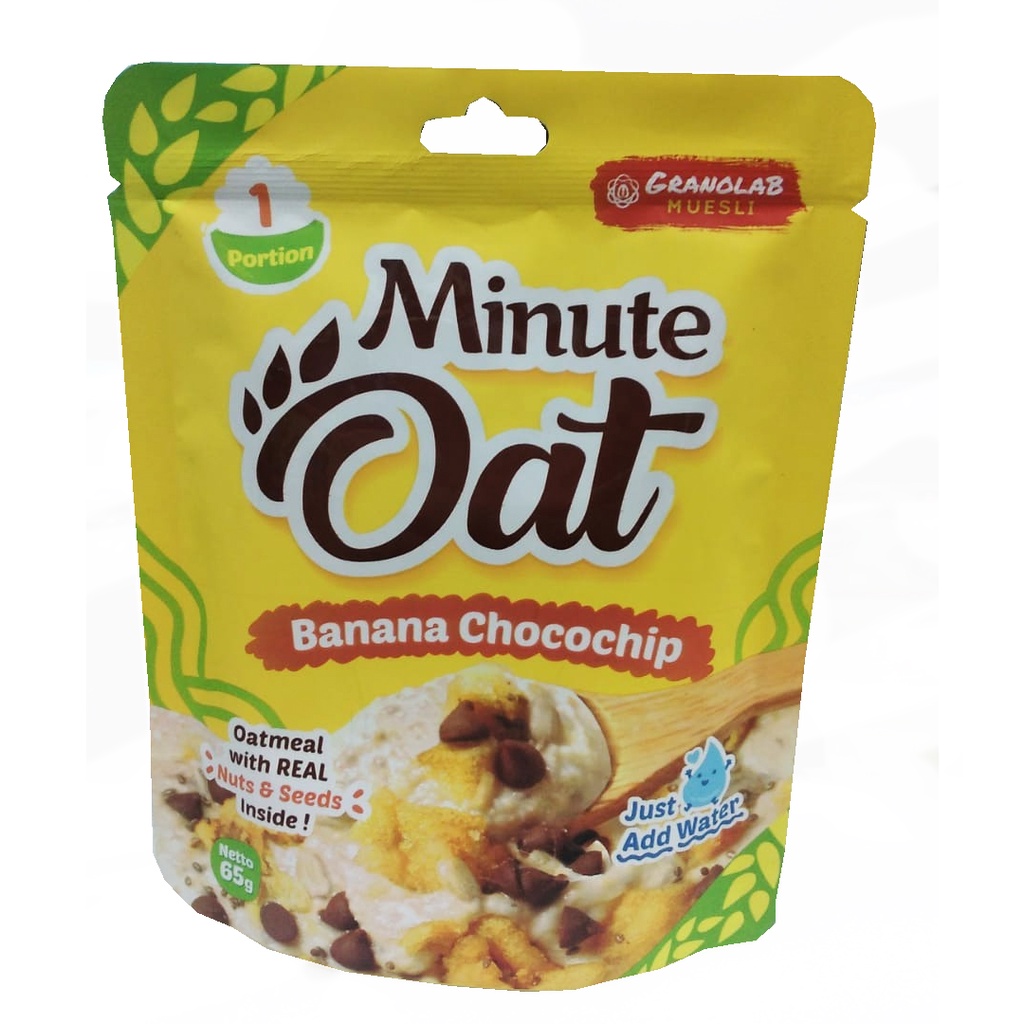 

MINUTE OAT BANANA CHOCOCHIP 65g