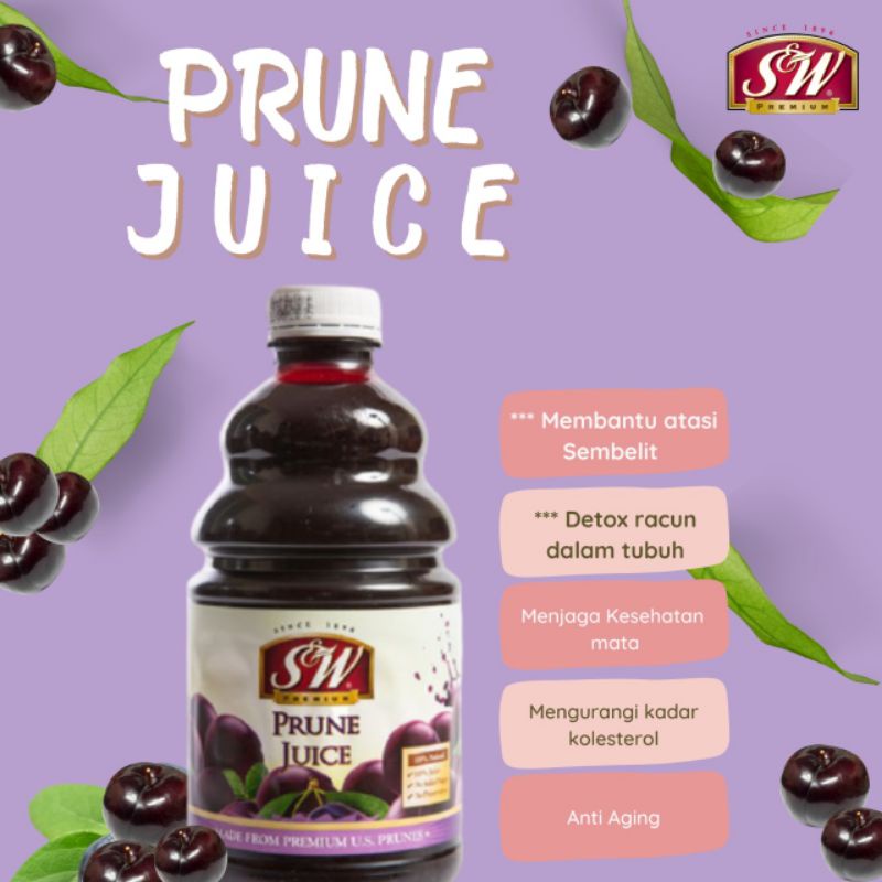 S&amp;W Prune Juice 946ml SW Jus Buah Prune